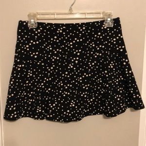 NWOT Express Polka Dot Mini Skater Skirt